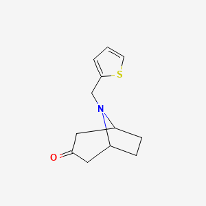 8-[(Thiophen-2-yl)methyl]-8-azabicyclo[3.2.1]octan-3-one