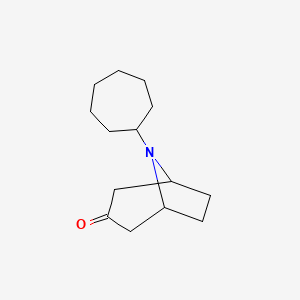 molecular formula C14H23NO B6332497 8-Cycloheptyl-8-azabicyclo[3.2.1]octan-3-one CAS No. 1338985-48-0