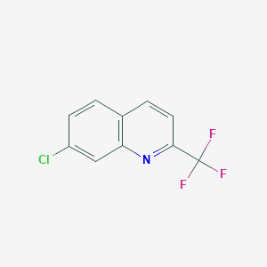 molecular formula C10H5ClF3N B063325 7-Chloro-2-(trifluoromethyl)quinoline CAS No. 176722-70-6
