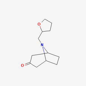 8-[(Oxolan-2-yl)methyl]-8-azabicyclo[3.2.1]octan-3-one