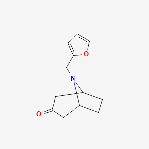 molecular formula C12H15NO2 B6332508 8-[(Furan-2-yl)methyl]-8-azabicyclo[3.2.1]octan-3-one CAS No. 1335036-20-8