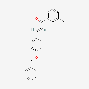 molecular formula C23H20O2 B6332514 (2E)-3-[4-(Benzyloxy)phenyl]-1-(3-methylphenyl)prop-2-en-1-one CAS No. 907167-00-4
