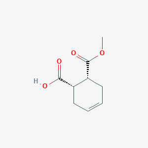 molecular formula C9H12O4 B6332531 (1S,6R)-6-(Methoxycarbonyl)cyclohex-3-ene-1-carboxylic acid, 98%, ee 99% CAS No. 88335-94-8