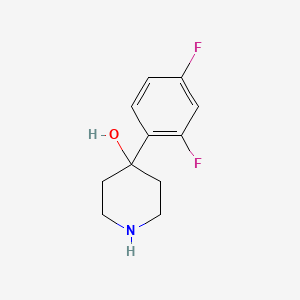 molecular formula C11H13F2NO B6332542 4-(2,4-Difluorophenyl)piperidin-4-ol CAS No. 1274933-78-6