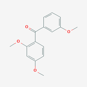 molecular formula C16H16O4 B6332547 (2,4-Dimethoxy-phenyl)-(3-methoxy-phenyl)-methanone, 97% CAS No. 844-38-2