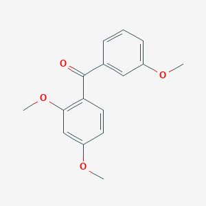 molecular formula C16H16O4 B6332547 (2,4-Dimethoxy-phenyl)-(3-methoxy-phenyl)-methanone CAS No. 844-38-2