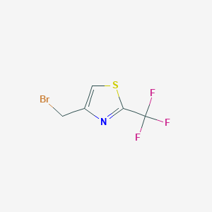 molecular formula C5H3BrF3NS B6332571 4-(Bromomethyl)-2-(trifluoromethyl)thiazole CAS No. 852854-38-7