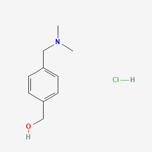 molecular formula C10H16ClNO B6332575 {4-[(Dimethylamino)methyl]phenyl}methanol hydrochloride CAS No. 155799-96-5