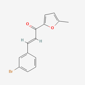 molecular formula C14H11BrO2 B6332583 (2E)-3-(3-Bromophenyl)-1-(5-methylfuran-2-yl)prop-2-en-1-one CAS No. 1373947-38-6