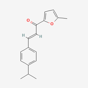 molecular formula C17H18O2 B6332588 (2E)-1-(5-Methylfuran-2-yl)-3-[4-(propan-2-yl)phenyl]prop-2-en-1-one CAS No. 1014357-73-3