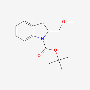molecular formula C15H21NO3 B6332591 tert-Butyl 2-(methoxymethyl)indoline-1-carboxylate CAS No. 656257-05-5