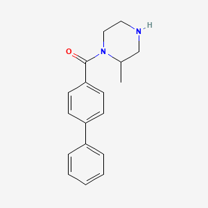 molecular formula C18H20N2O B6332598 2-Methyl-1-(4-phenylbenzoyl)piperazine CAS No. 1240566-36-2