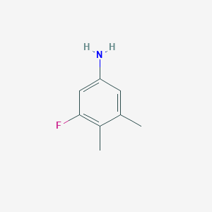 molecular formula C8H10FN B6332601 3-Fluoro-4,5-dimethylbenzenamine CAS No. 1125393-69-2