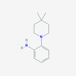 molecular formula C13H20N2 B6332606 2-(4,4-Dimethyl-1-piperidyl)aniline CAS No. 1280642-23-0