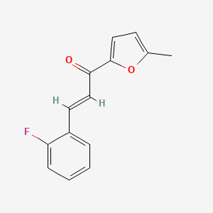 (2E)-3-(2-Fluorophenyl)-1-(5-methylfuran-2-yl)prop-2-en-1-one