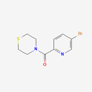 molecular formula C10H11BrN2OS B6332619 (5-Bromopyridin-2-yl)(thiomorpholino)methanone CAS No. 1410447-25-4