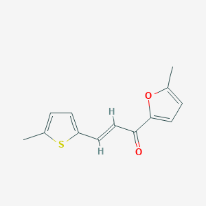 molecular formula C13H12O2S B6332636 (2E)-1-(5-Methylfuran-2-yl)-3-(5-methylthiophen-2-yl)prop-2-en-1-one CAS No. 1010329-73-3