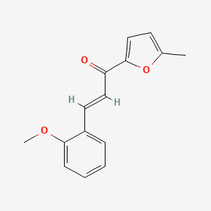 molecular formula C15H14O3 B6332639 (2E)-3-(2-Methoxyphenyl)-1-(5-methylfuran-2-yl)prop-2-en-1-one CAS No. 1373947-39-7