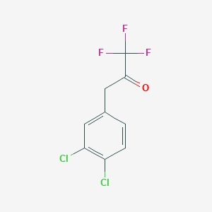 molecular formula C9H5Cl2F3O B6332661 (3,4-Dichlorophenyl)-1,1,1-trifluoropropan-2-one CAS No. 1342280-42-5
