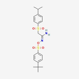 molecular formula C21H28N2O5S2 B6332667 (4-(Isopropyl)phenylsulfonyl)acetamidoxime O-(4-(tert-butyl)phenylsulfonyl) CAS No. 1025676-39-4