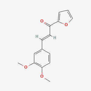 molecular formula C15H14O4 B6332691 (2E)-3-(3,4-二甲氧基苯基)-1-(呋喃-2-基)丙-2-烯-1-酮 CAS No. 137444-59-8