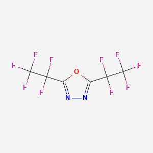 B6332694 2,5-Bis(pentafluoroethyl)-1,3,4-oxadiazole CAS No. 891-87-2