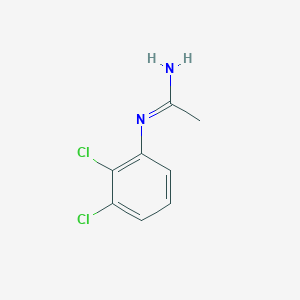 molecular formula C8H8Cl2N2 B6332696 N-(2,3-Dichlorophenyl)acetimidamide CAS No. 35372-39-5