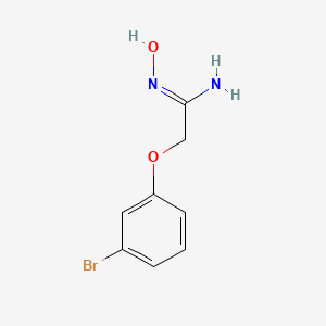 molecular formula C8H9BrN2O2 B6332708 2-(3-Bromo-phenoxy)-N-hydroxy-acetamidine CAS No. 1016710-01-2