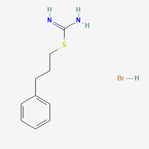 [(3-Phenylpropyl)sulfanyl]methanimidamide hydrobromide