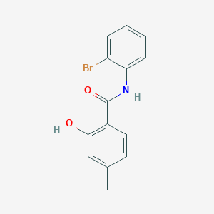 molecular formula C14H12BrNO2 B6332752 N-(2-Bromo-phenyl)-2-hydroxy-4-methyl-benzamide CAS No. 1016727-17-5