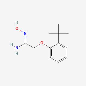 molecular formula C12H18N2O2 B6332758 2-(2-tert-Butyl-phenoxy)-N-hydroxy-acetamidine CAS No. 1016519-70-2
