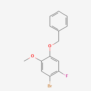 molecular formula C14H12BrFO2 B6332763 1-(Benzyloxy)-4-bromo-5-fluoro-2-methoxybenzene CAS No. 1049093-73-3