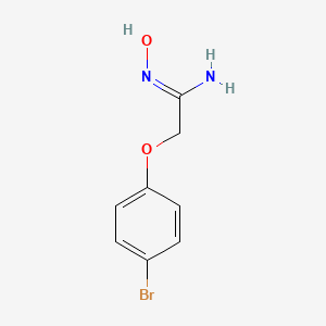 molecular formula C8H9BrN2O2 B6332771 2-(4-Bromophenoxy)-N-hydroxy-ethanimidamide CAS No. 1016776-55-8