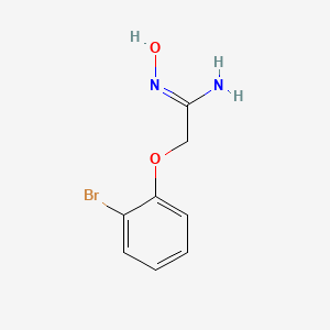 molecular formula C8H9BrN2O2 B6332775 2-(2-Bromo-phenoxy)-N-hydroxy-acetamidine CAS No. 1016851-40-3