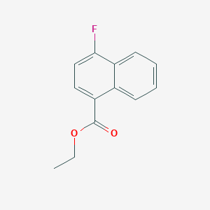 molecular formula C13H11FO2 B6332789 Ethyl 4-fluoro-1-naphthoate CAS No. 1512-51-2