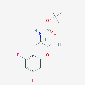 molecular formula C14H17F2NO4 B063328 N-(tert-Butoxycarbonyl)-2,4-difluorophenylalanine CAS No. 174691-78-2