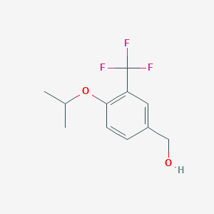 B6332819 (4-Isopropoxy-3-(trifluoromethyl)phenyl)methanol CAS No. 1215118-92-5