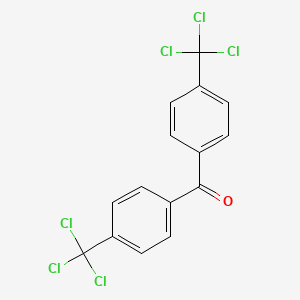 molecular formula C15H8Cl6O B6332824 4,4'-Bis(trichloromethyl)benzophenone CAS No. 18381-48-1