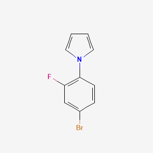 molecular formula C10H7BrFN B6332826 1-(4-Bromo-2-fluorophenyl)-1H-pyrrole CAS No. 383137-68-6