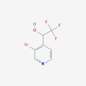 molecular formula C7H5BrF3NO B6332835 1-(3-Bromopyridin-4-yl)-2,2,2-trifluoroethanol CAS No. 1092459-54-5