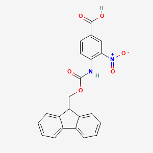 molecular formula C22H16N2O6 B6332851 Fmoc-Dbz(o-NO2)-OH CAS No. 1342864-48-5