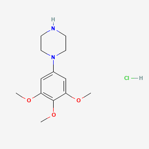 molecular formula C13H21ClN2O3 B6332859 1-(3,4,5-Trimethoxyphenyl)piperazine hydrochloride CAS No. 116290-71-2