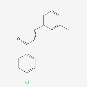 molecular formula C16H13ClO B6332861 （2E）-1-(4-氯苯基)-3-(3-甲基苯基)丙-2-烯-1-酮 CAS No. 57076-82-1