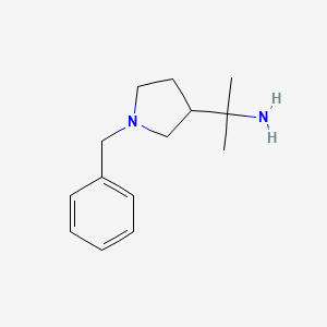molecular formula C14H22N2 B6332867 1-(1-Benzyl-pyrrolidin-3-yl)-1-methyl-ethylamine CAS No. 885959-65-9
