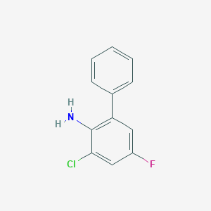 molecular formula C12H9ClFN B6332879 2-Amino-3-chloro-5-fluorobiphenyl CAS No. 1449008-12-1