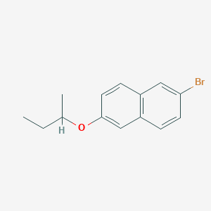 molecular formula C14H15BrO B6332895 2-Bromo-6-(sec-butoxy)naphthalene CAS No. 1492479-97-6