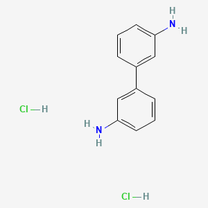 molecular formula C12H14Cl2N2 B6332907 1,1'-Biphenyl-3,3'-diamine dihydrochloride;  95% CAS No. 20872-10-0