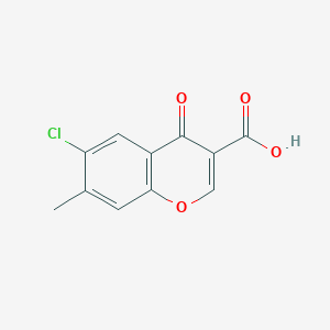 6-Chloro-7-methyl-4-oxo-4H-chromene-3-carboxylic acid