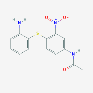 molecular formula C14H13N3O3S B6332929 4-Acetamido-2'-amino-2-nitrodiphenyl sulphide CAS No. 1017060-37-5
