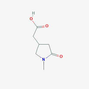 molecular formula C7H11NO3 B6332936 1-Methyl-5-oxopyrrolidine-3-acetic acid, 95% CAS No. 933759-81-0